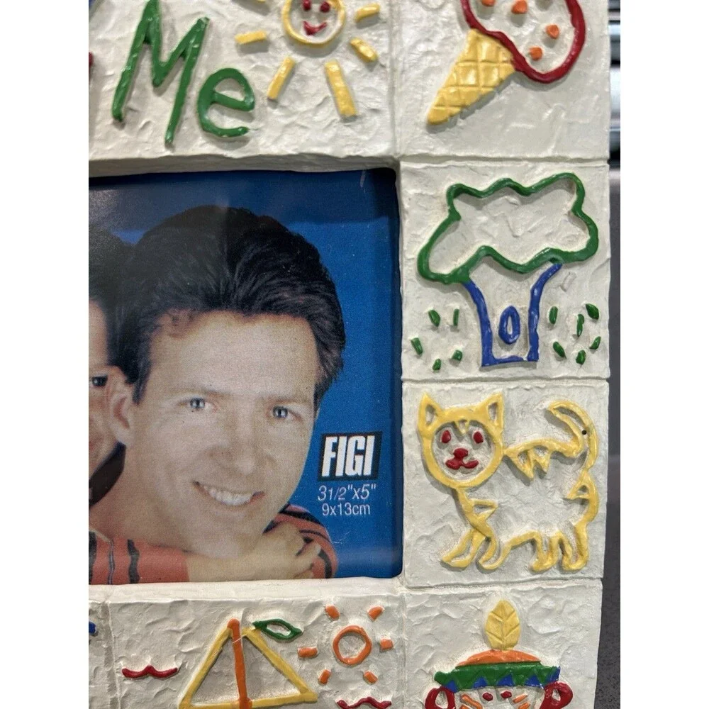Vintage 1993 FIGI Frames Daddy and Me 3.5x5 Picture Frame Kids Dad New Old Stock